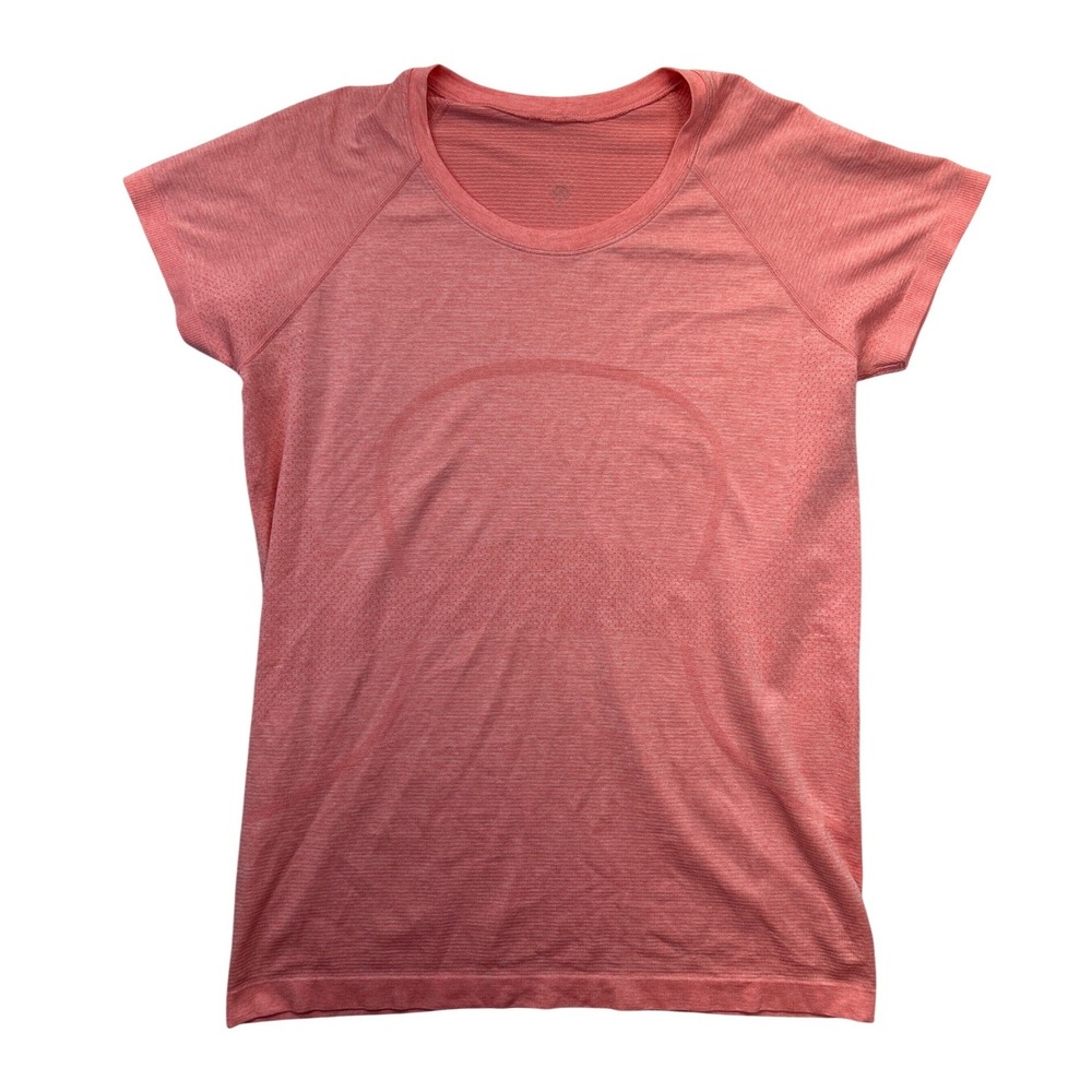 Lululemon Swiftly Tech Short Sleeve‎ Crew Women Coral Heathered Athletic Shirt